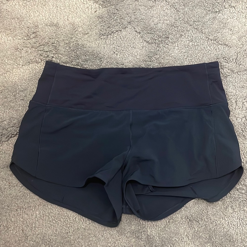 Lululemon speed up shorts navy high rise